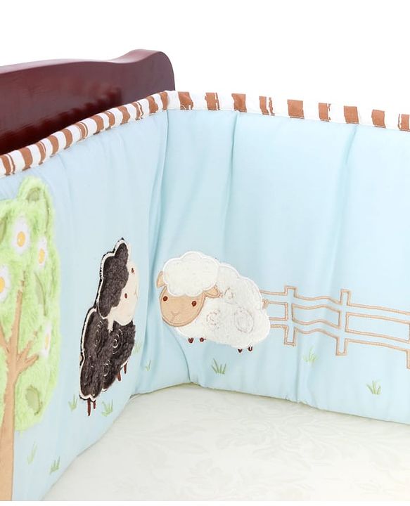 Babyhug Premium Cotton Crib Bumper Large -Farm Theme (Cot not Included)