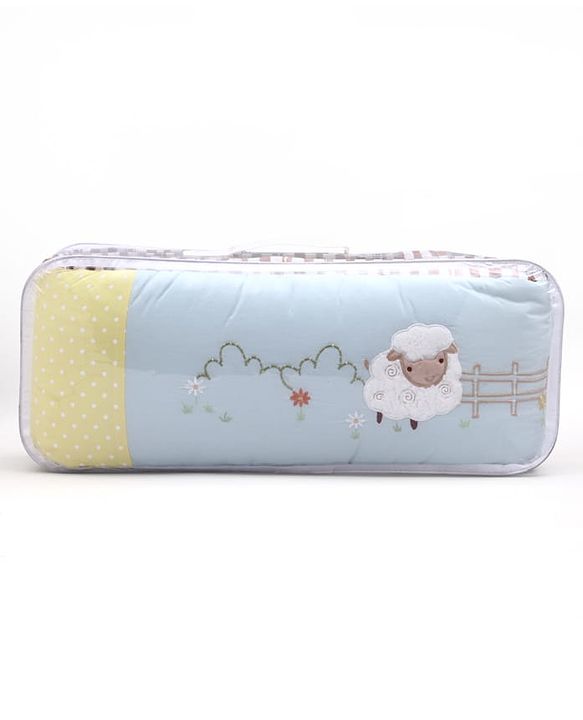 Babyhug Premium Cotton Crib Bumper Large -Farm Theme (Cot not Included)