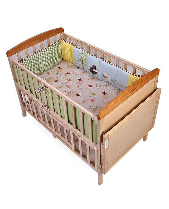 Babyhug Premium Cotton Crib Bumper Regular -Farm Theme (Cot not Included)