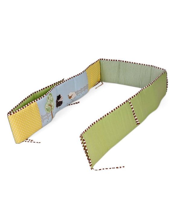 Babyhug Premium Cotton Crib Bumper Regular -Farm Theme (Cot not Included)