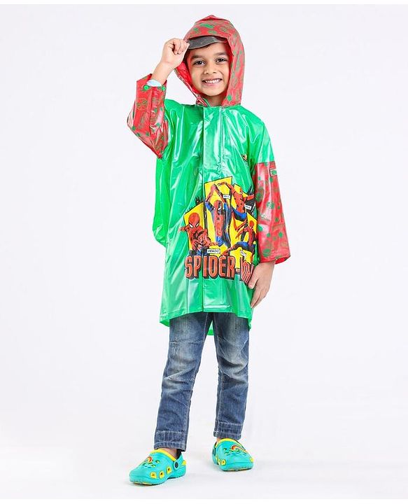 Babyhug Terry Knit Full Sleeves Hooded Sweatshirt & Joggers Set with Tropical Print - Sea Green & Blue main image 1