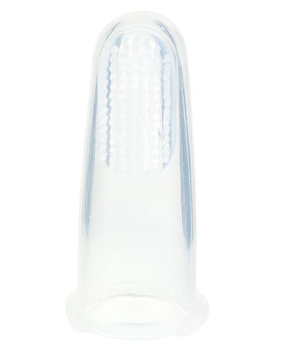 Babyhug Silicone Finger Brush With Case - Orange