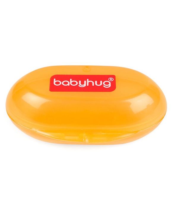 Babyhug Silicone Finger Brush With Case - Orange