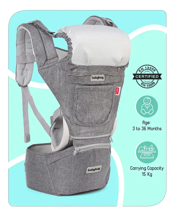 Babyhug Comfort Nest 3 Way Baby Carrier With Adjustable Infant