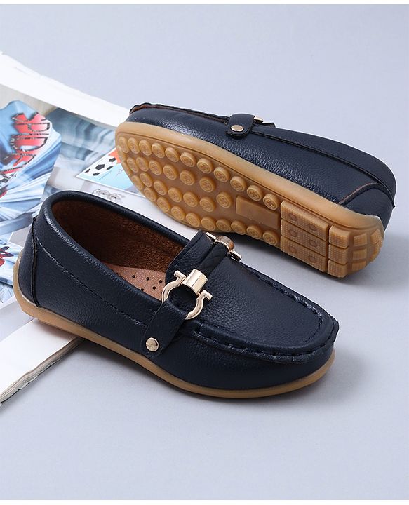 Cute walk by Babyhug Party Wear Loafers - Blue