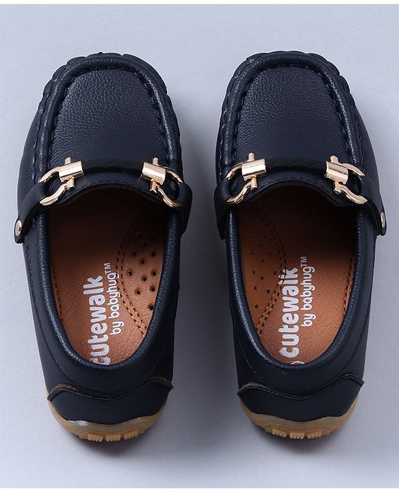 Cute walk by Babyhug Party Wear Loafers - Blue