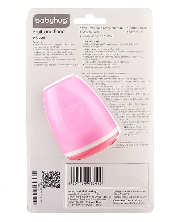 Babyhug Fruit And Food Nibbler - Pink