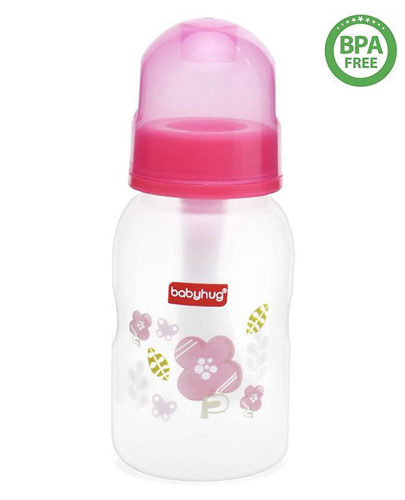 Babyhug Cereal Feeder With Spoon Pink - 150 ml