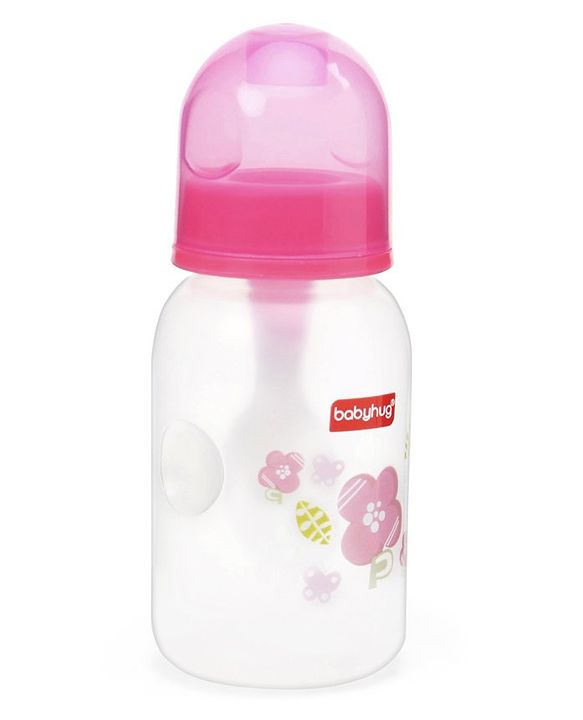 Babyhug Cereal Feeder With Spoon Pink - 150 ml