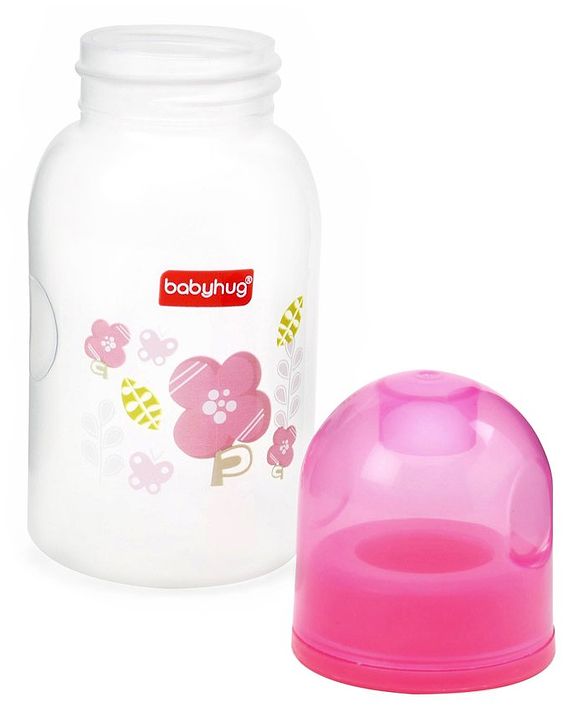 Babyhug Cereal Feeder With Spoon Pink - 150 ml