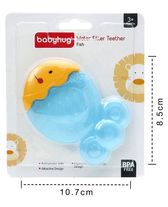 Babyhug Water Filled Teether Fish - Blue