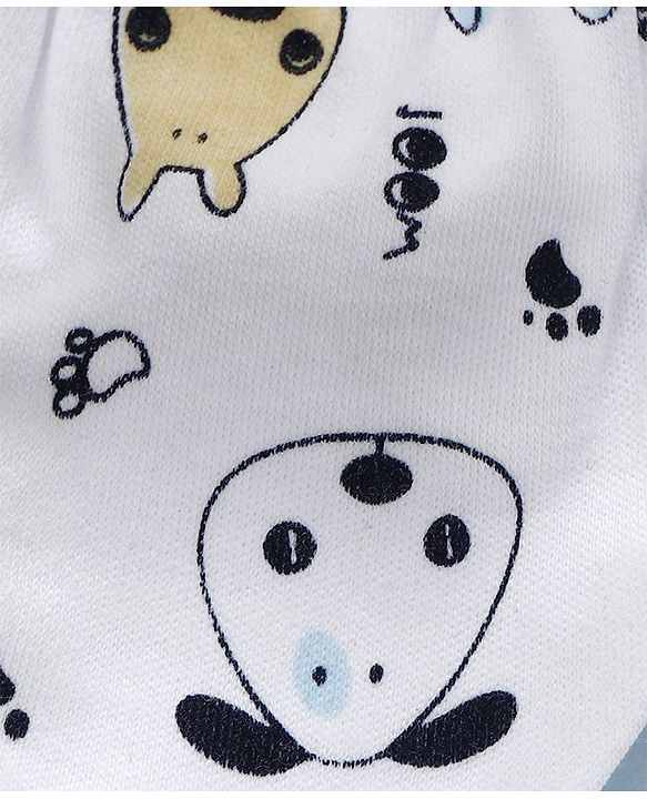 Babyhug Cotton Mittens & Booties Set Cartoon Print - Pink