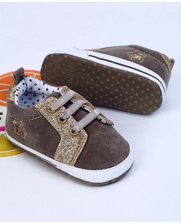 Cute Walk by Babyhug Shoes Style Booties - Brown