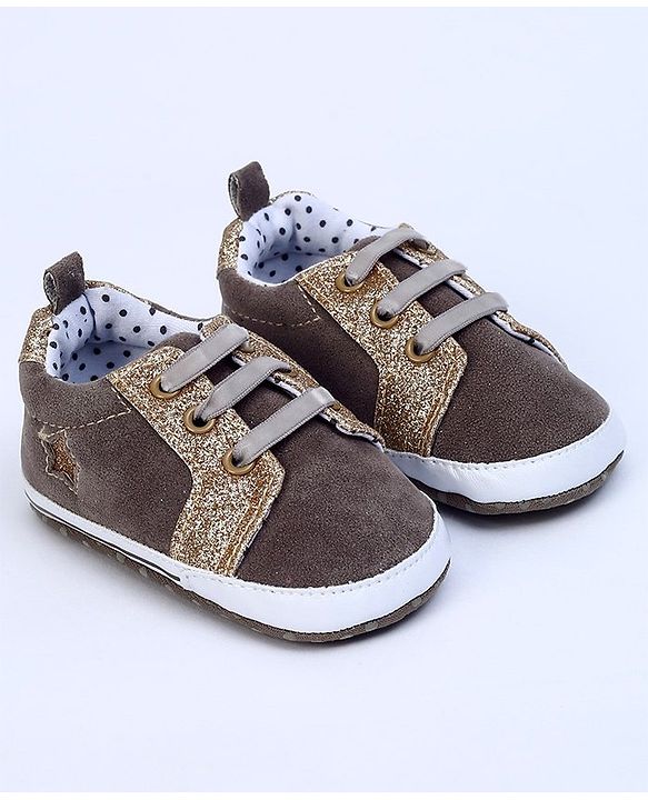 Cute Walk by Babyhug Shoes Style Booties - Brown