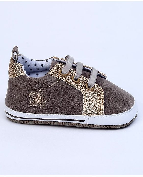 Cute Walk by Babyhug Shoes Style Booties - Brown