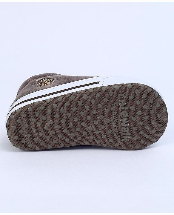 Cute Walk by Babyhug Shoes Style Booties - Brown