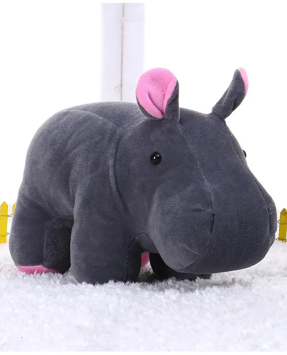 Play Toons Hippo Soft Toy Grey Height 25 cm Online India Buy Soft Toys for 3 10 Years at FirstCry 2610282