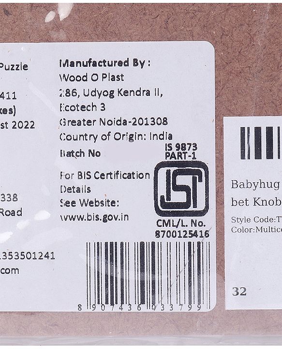 Babyhug Premium 26 pcs Capital Alphabet Wooden Board puzzle for Toddlers| ABC Puzzle Montessori Educational and Learning Toy | Shape Matching Puzzle |Preschool Colorful Knob and Peg Puzzle| BIS Certified| 18+ months