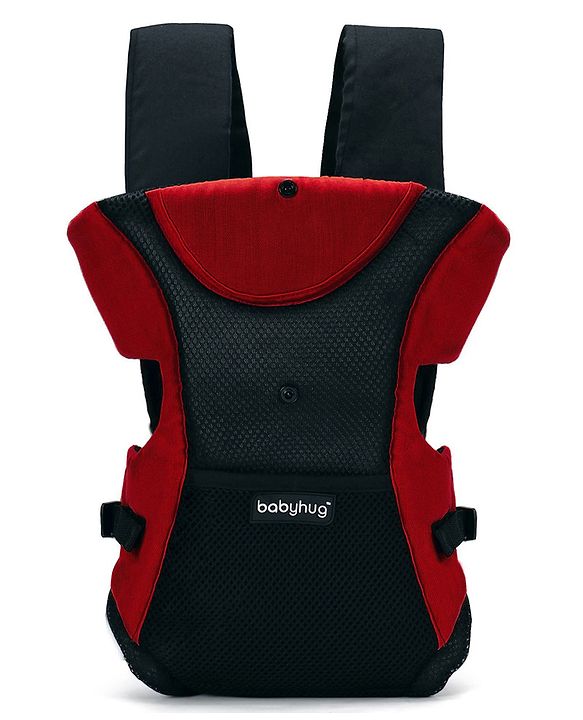Babyhug Kangaroo Pouch 3 Way Baby Carrier - Red & Black