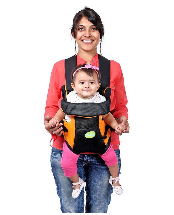 Babyhug Kangaroo Pouch 3 Way Baby Carrier - Red & Black