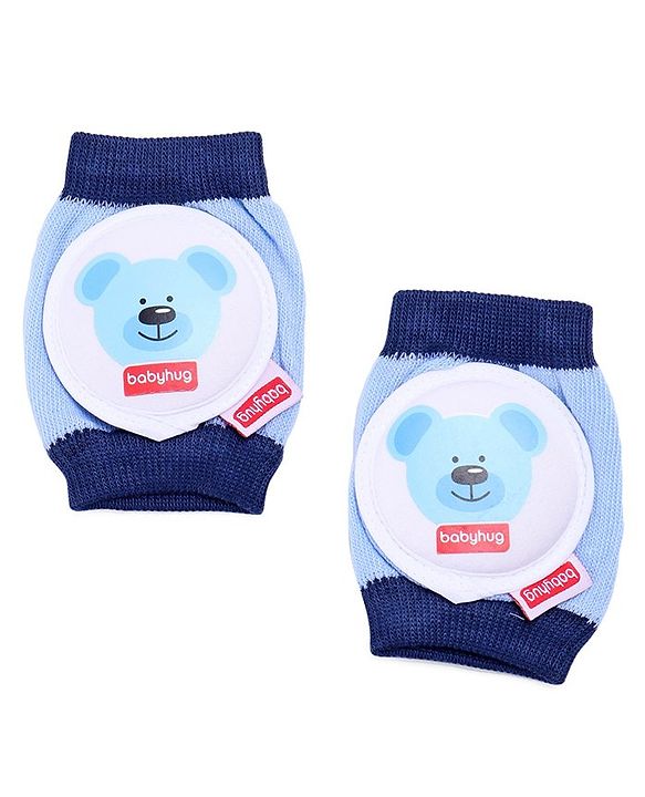 Babyhug Baby Knee & Elbow Pads Blue (Design May Vary)