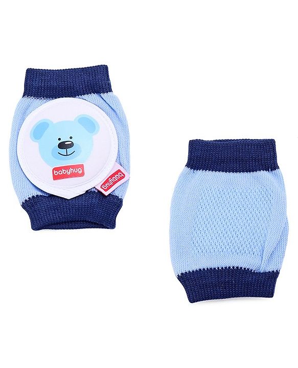 Babyhug Baby Knee & Elbow Pads Blue (Design May Vary)