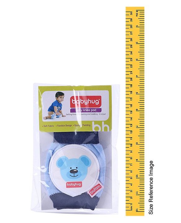 Babyhug Baby Knee & Elbow Pads Blue (Design May Vary)