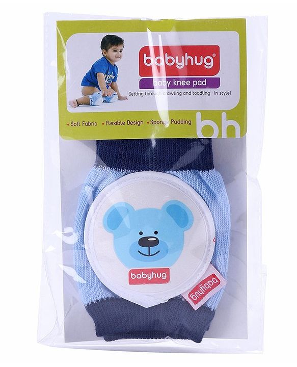 Babyhug Baby Knee & Elbow Pads Blue (Design May Vary)