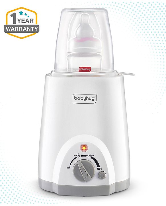 Babyhug 3-1 Bottle Warmer Cum Sterilizer - White