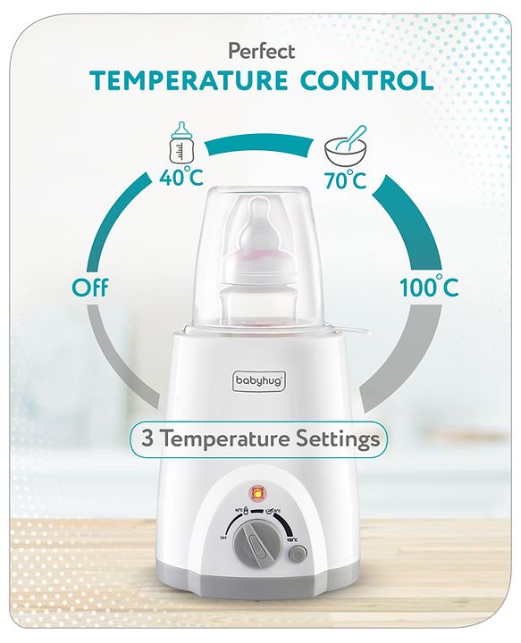 Babyhug 3-1 Bottle Warmer Cum Sterilizer - White