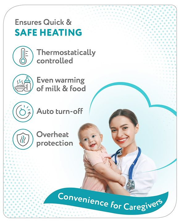 Babyhug 3-1 Bottle Warmer Cum Sterilizer - White