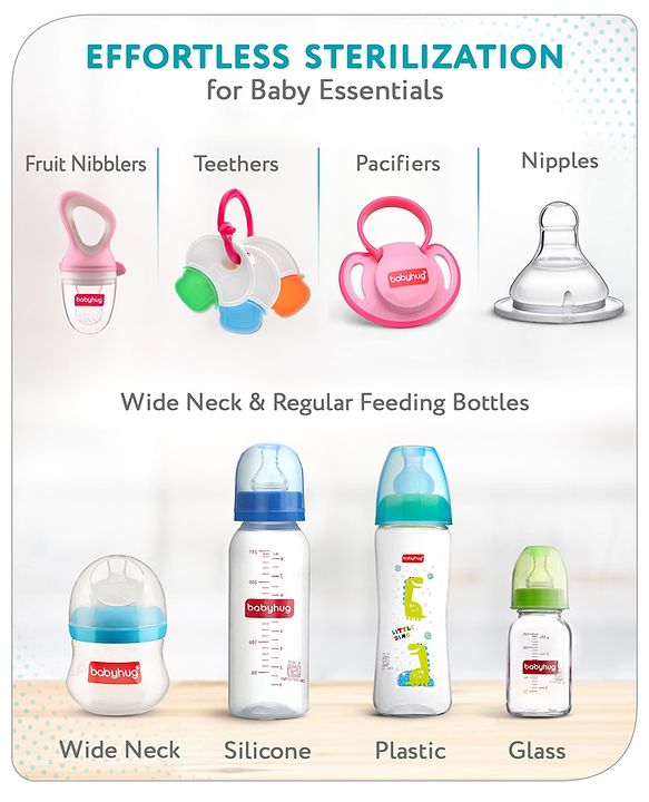 Babyhug 3-1 Bottle Warmer Cum Sterilizer - White