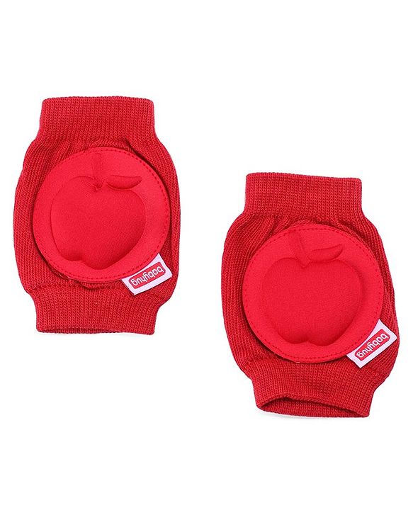 Babyhug Baby Knee & Elbow Pads  Red (Design May Vary) - 12.5 x 9 cm