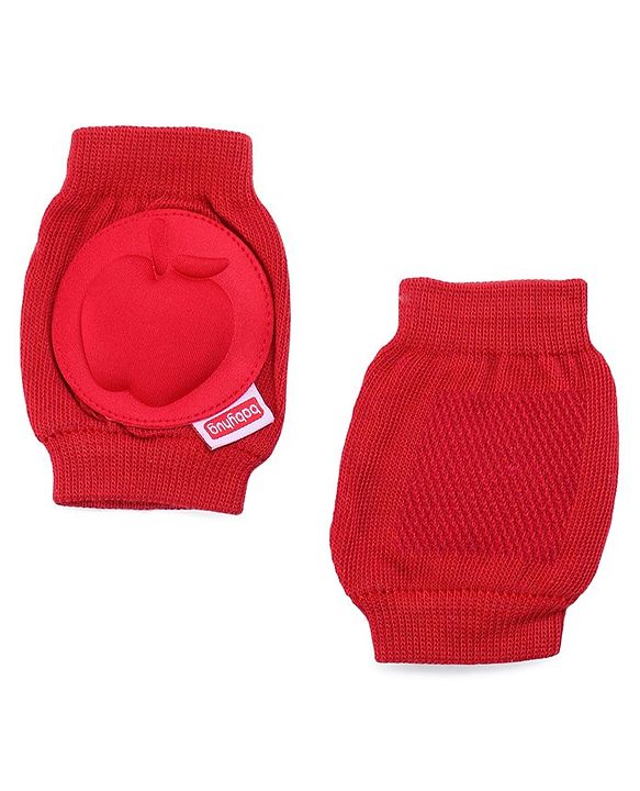 Babyhug Baby Knee & Elbow Pads  Red (Design May Vary) - 12.5 x 9 cm