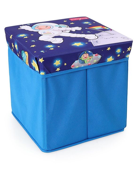 Babyhug Sto-Sit Foldable Storage Box Cum Stool - Space Adventure