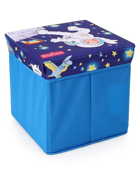 Babyhug Sto-Sit Foldable Storage Box Cum Stool - Space Adventure