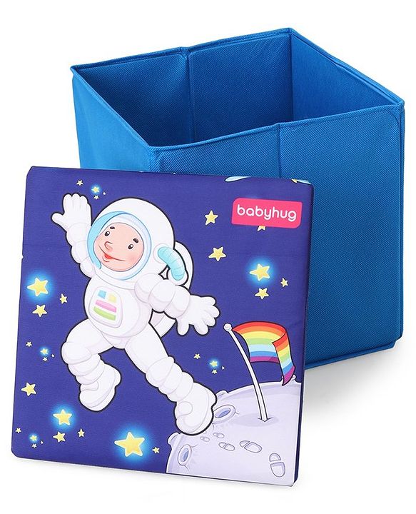 Babyhug Sto-Sit Foldable Storage Box Cum Stool - Space Adventure