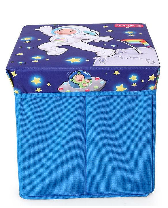 Babyhug Sto-Sit Foldable Storage Box Cum Stool - Space Adventure