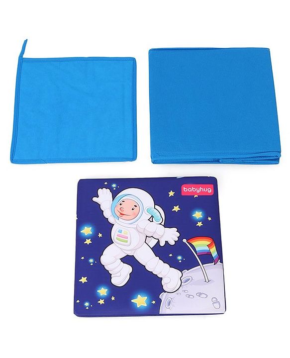 Babyhug Sto-Sit Foldable Storage Box Cum Stool - Space Adventure