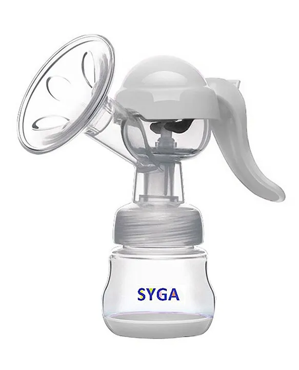 Syga Manual Breast Pump With Lid White 150 ml Online in India, Buy at Best  Price from  - 2673020