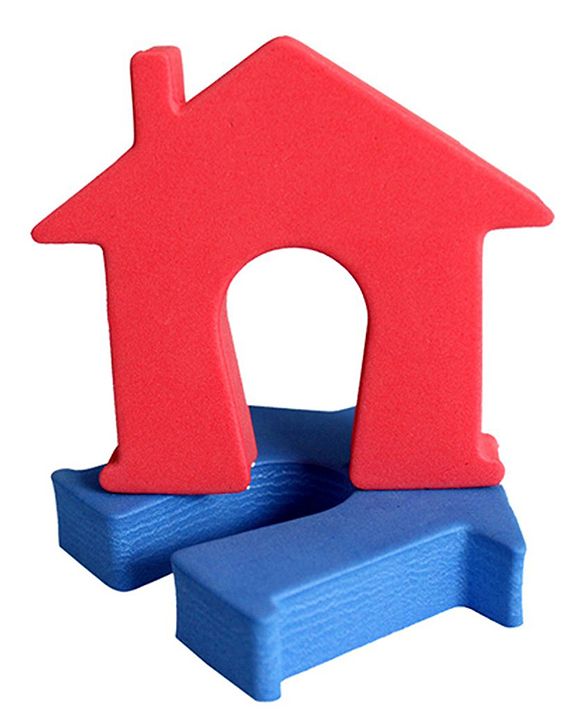 Babyhug EVA House Shape Door Stopper Pack of 2 (Colour May Vary)