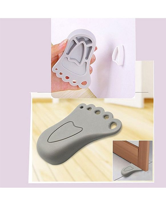 Babyhug Adhesive Door Wedge - White