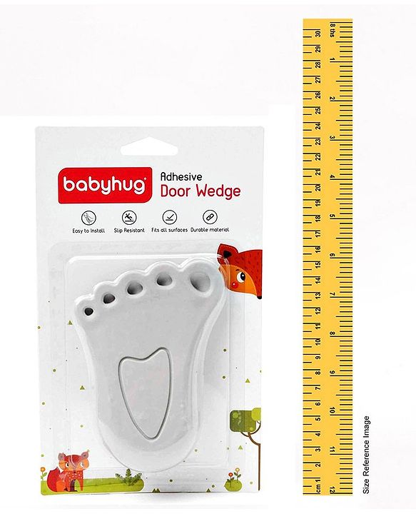 Babyhug Adhesive Door Wedge - White