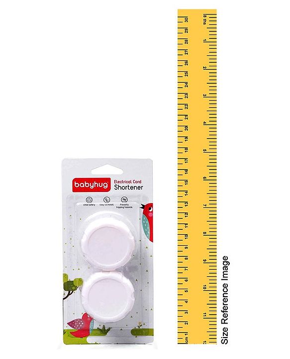 Babyhug Electric Cord Shortener Pack Of 2 - White