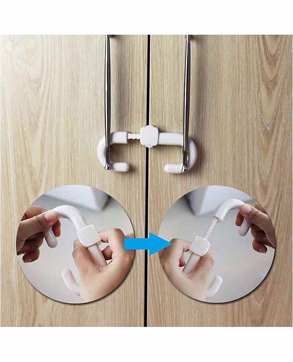 Babyhug Slide Door Lock - White