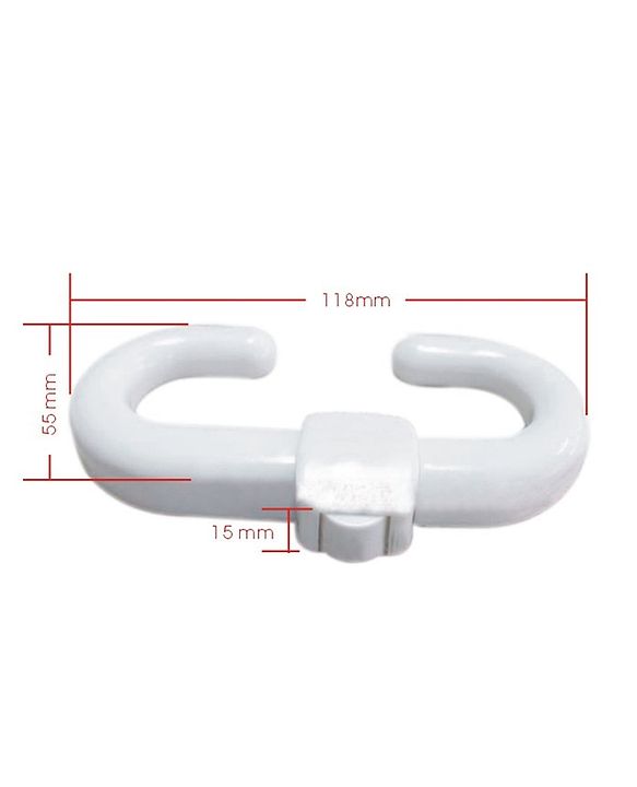 Babyhug Slide Door Lock - White