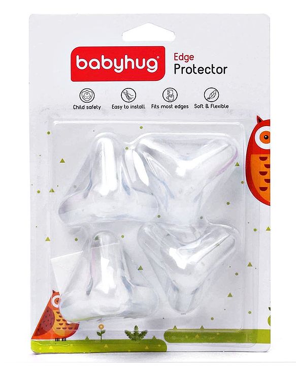 Babyhug Corner Edge Protector Pack Of 4 - White