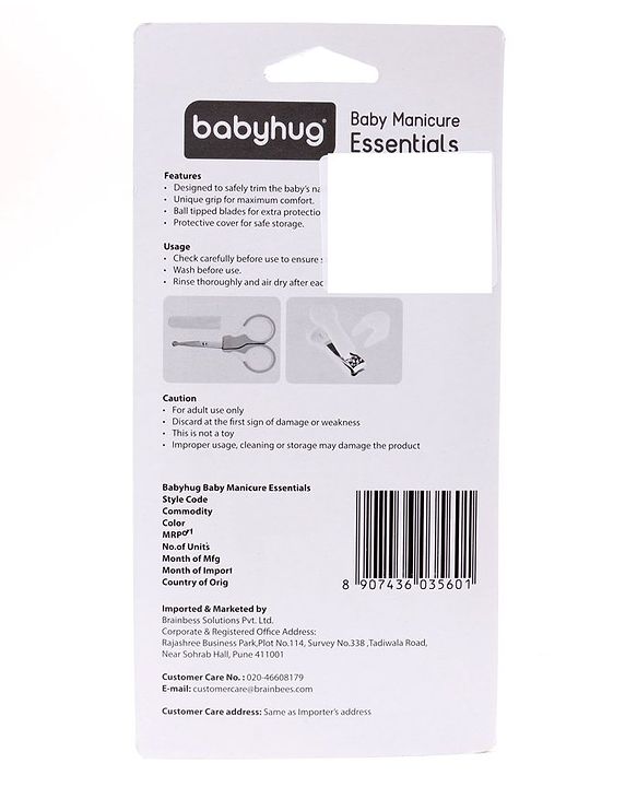 Babyhug Scissors & Nail Clipper Set - Sky Blue