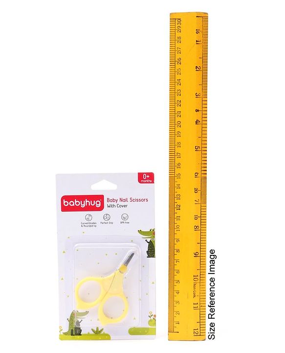 Babyhug Nail Scissor With Cover - Yellow