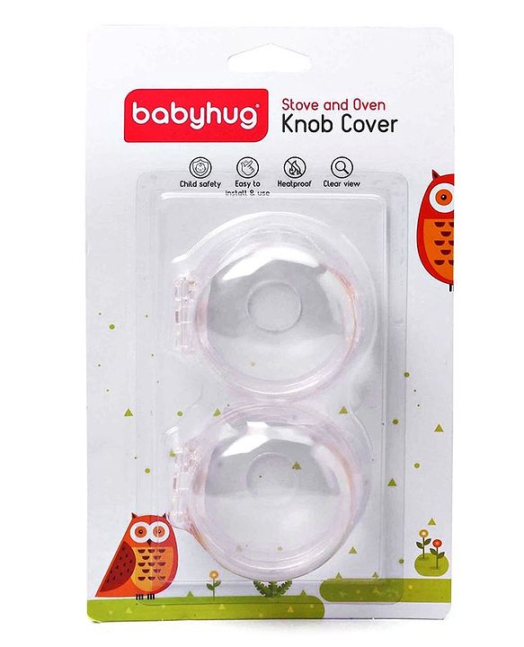 Babyhug Stove Or Oven Knob Cover - White